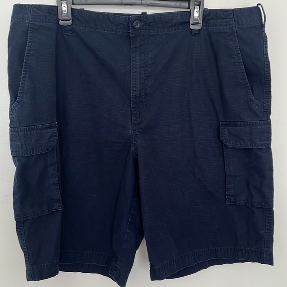 IZOD men cargo shorts 100% cotton 6-pocket zip up beachy Size 40 - Picture 2 of 7